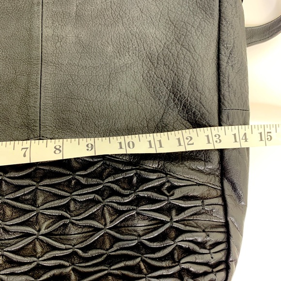 Day and Mood Isa Hobo Purse Black Leather Shoulder Strap Anthropologie - Picture 11 of 12